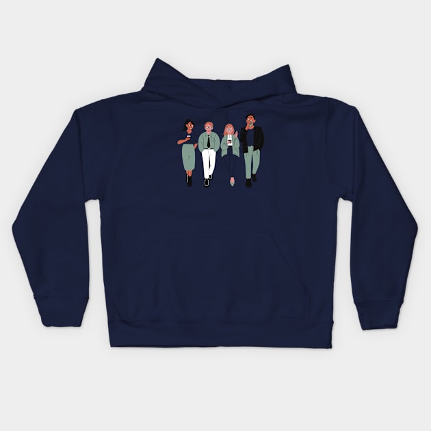 friends Kids Hoodie by watermelonW